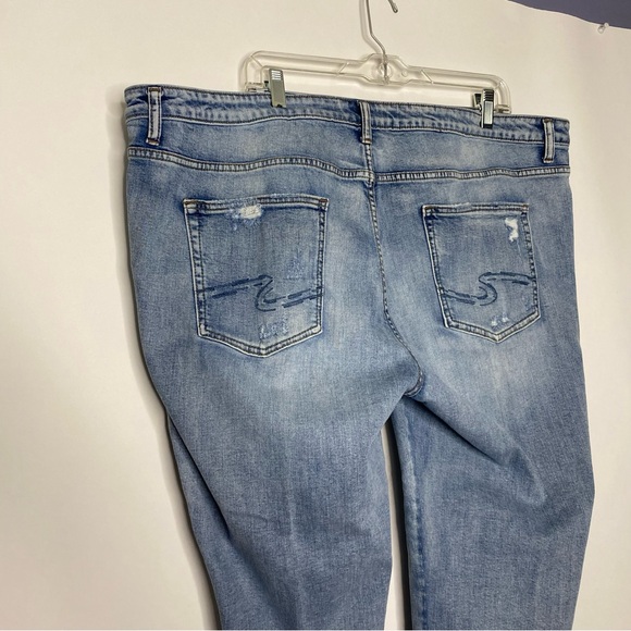 Silver Aiko Skinny Ankle Jeans with Paisley Embroidery 24 - Picture 6 of 12